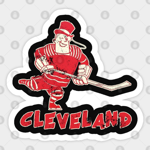 Cleveland Barons Sticker by retrorockit